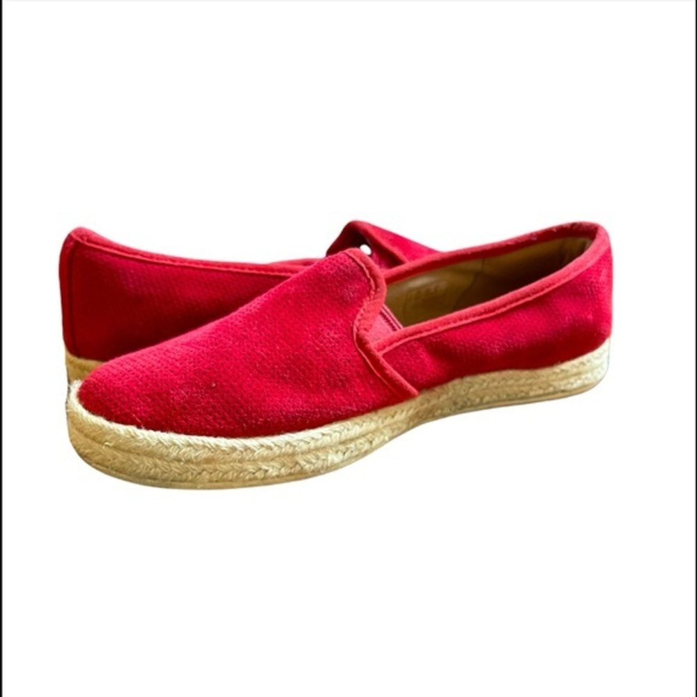 Clarks Red Azella Revere Suede Loafer